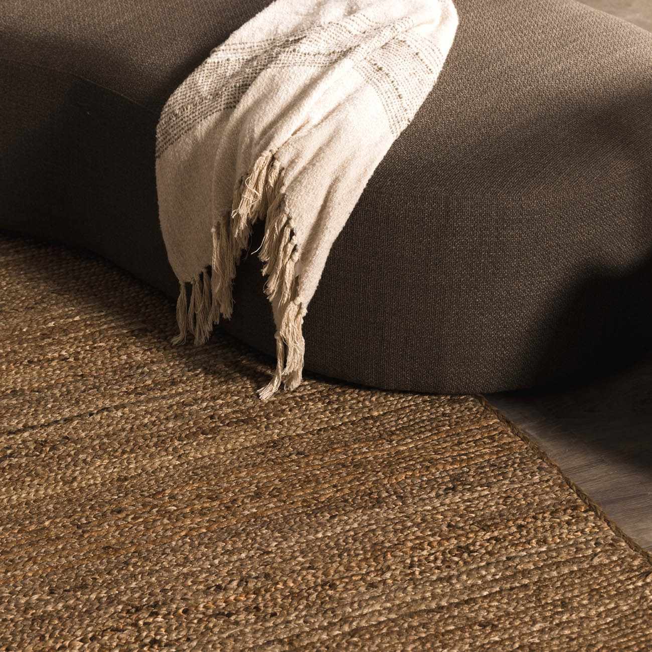 Jute Braided Area Rug - Natural Fiber Home Decor