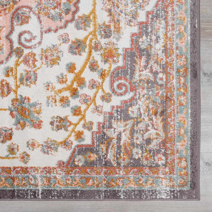 Floral Medallion Area Rug - Elegant Living Room  Bedroom Decor