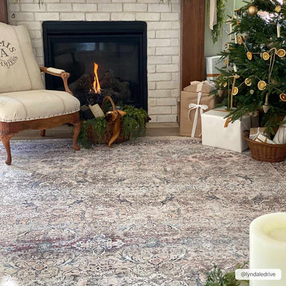 Olive Area Rug - Washable Soft Stylish Home Decor