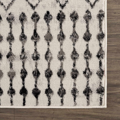 Scandinavian Moroccan Trellis Area Rug - Stylish Geometric Design for Modern Homes