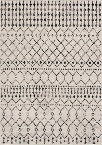 Scandinavian Moroccan Trellis Area Rug - Stylish Geometric Design for Modern Homes