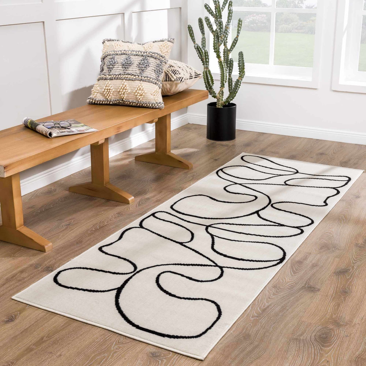 Boho Area Rug - Eilir Modern Low Profile Design for Stylish Interiors