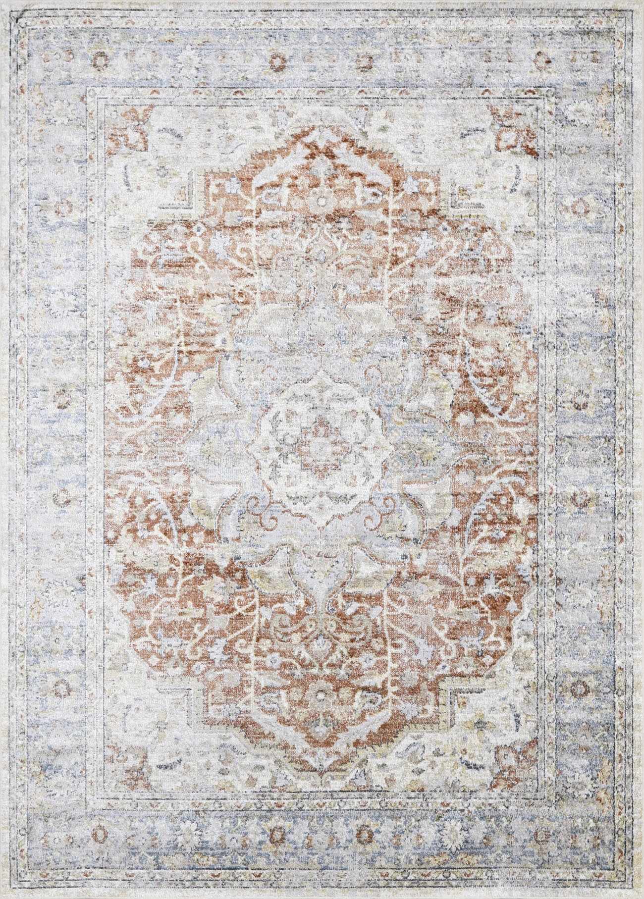 Washable Flat Pile Area Rug - Soft Durable Modern Home Decor