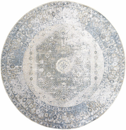 Washable Blue Flat Pile Rug - Stylish Durable Home Decor