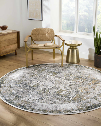 Hera Olive Washable Flat Pile Rug - Stylish  Easy to Clean