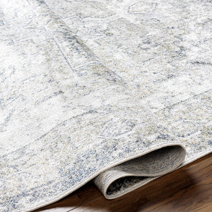 Hera Olive Washable Flat Pile Rug - Stylish  Easy to Clean
