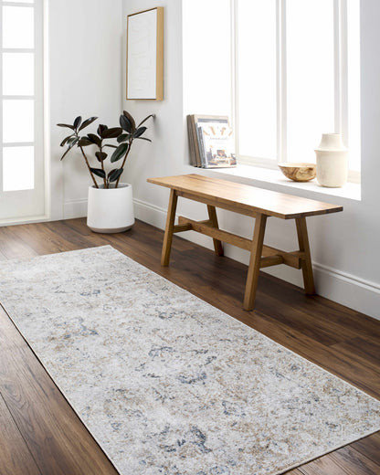 Washable Flat Pile Area Rug - Soft Durable Home Decor