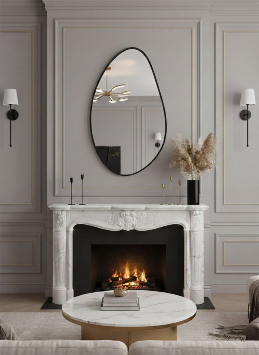 Decorative Black border mirror