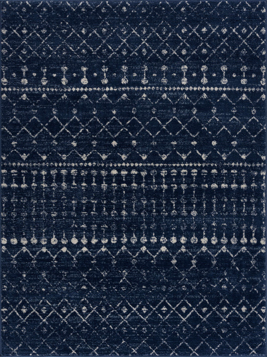 Tigrican Navy Area Rug - Elegant Modern Home Décor Rug