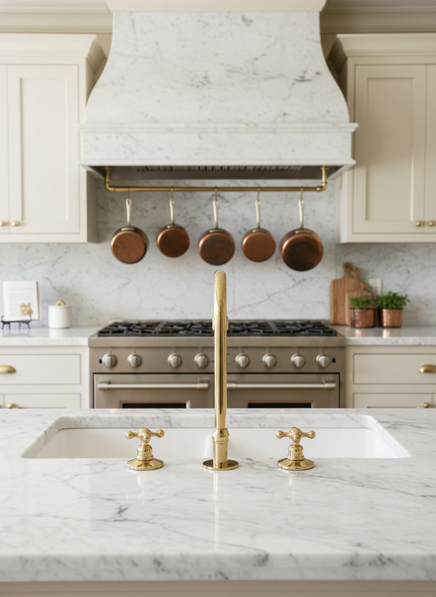 Three Hole Kitchen Faucet - 3 Hole Bathroom Faucet