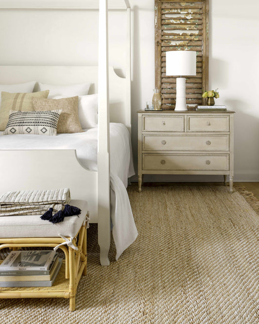 Varda Jute Area Rug - Eco-Friendly Bohemian Natural Fiber Carpet