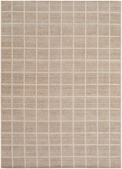 Washable Checkered Wool Area Rug - Stylish Durable Home Decor
