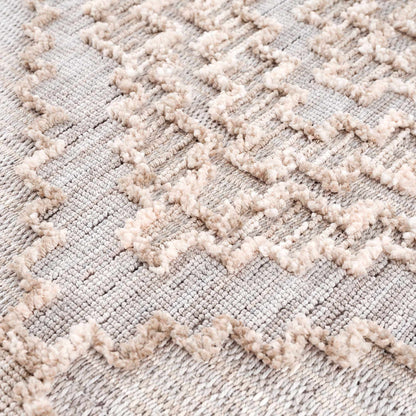 Bohemian Area Rug - High-Low Rustic Design for Cozy Home Décor