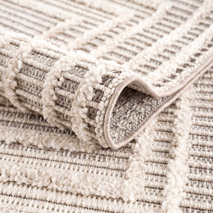 Modern Geometric Area Rug - Stylish Living Room  Bedroom Decor