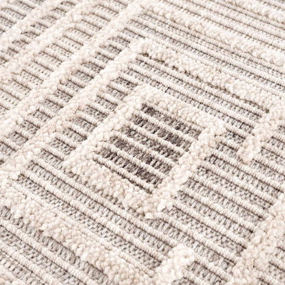 Modern Geometric Area Rug - Stylish Living Room  Bedroom Decor