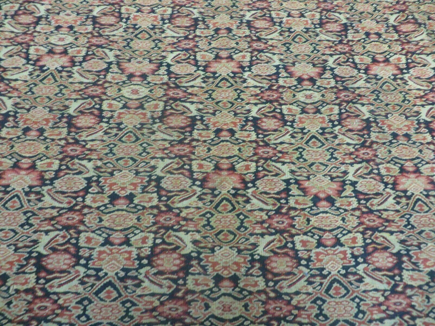 Antique Turkish Kilim Rug Soumak Flat Weave Two Sided Tribal Wool 50x78 Inches