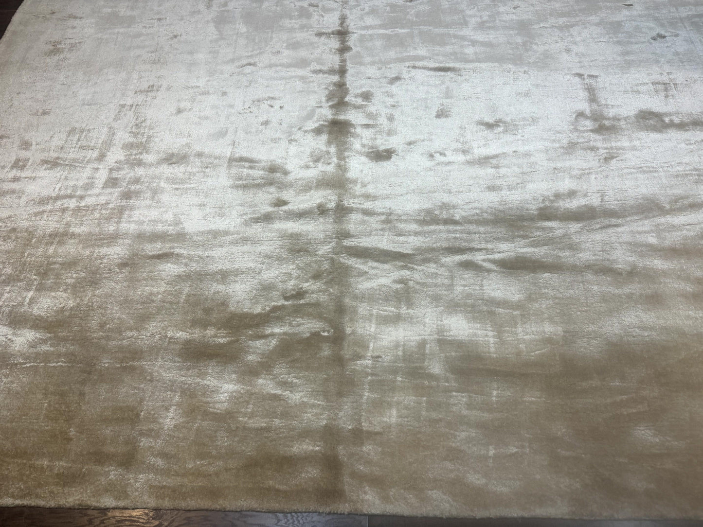 Silk Tibetan Rug 9x11 Hand Knotted Handmade Area Rug Modern Contemporary Carpet