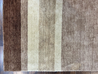 Indo Gabbeh Rug Hand Knotted Wool Area Rug 5x8 Contemporary Design