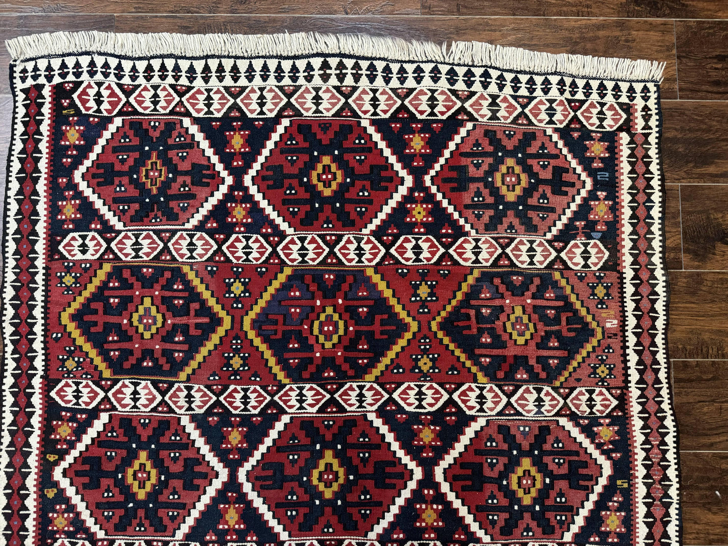 Kilim Rug 5x7 Caucasian Russian Flatweave Vintage Carpet Tribal Boho