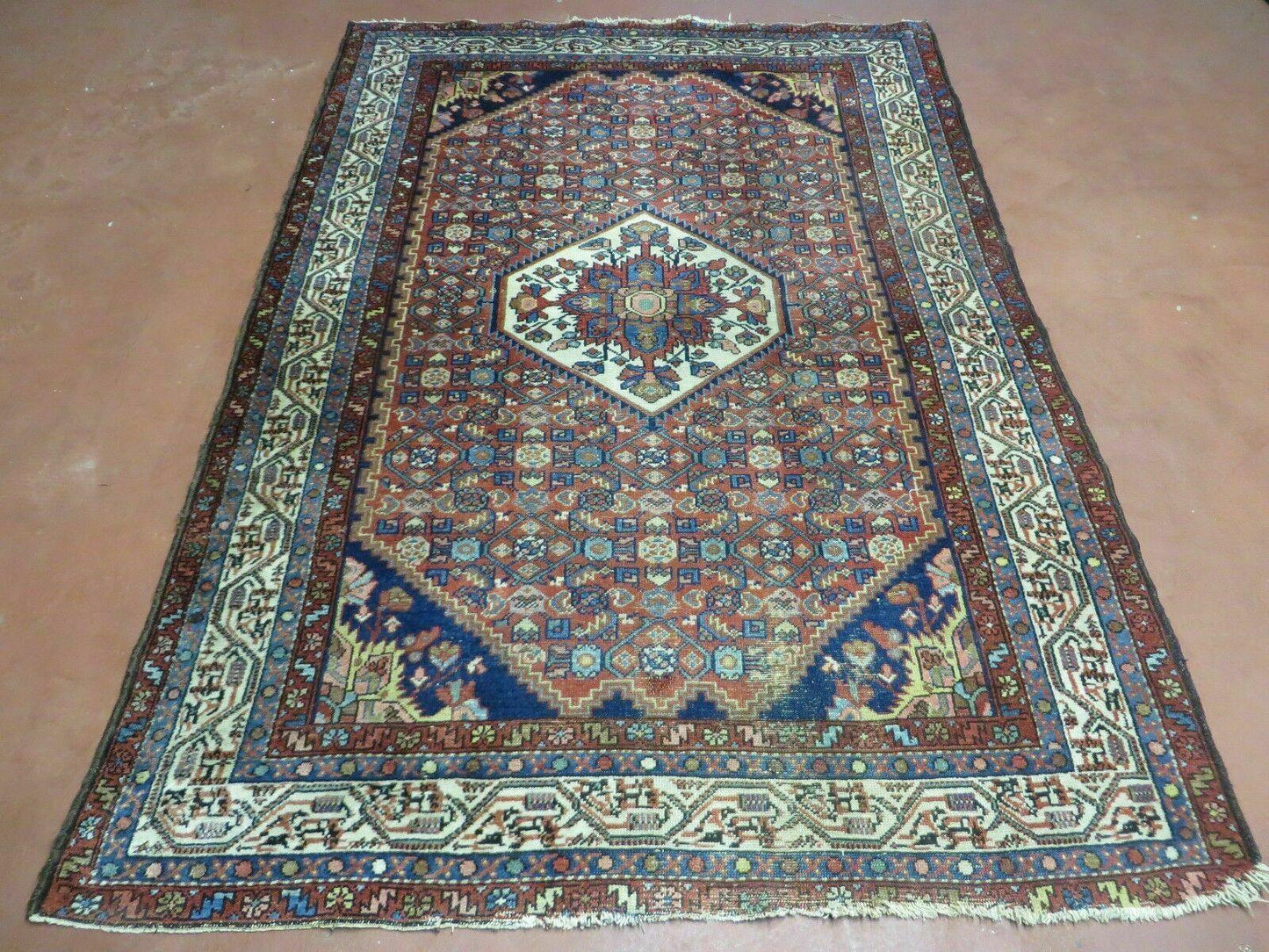 Turkish Sivas Floral Wool Rug Antique Handmade Oriental Rug