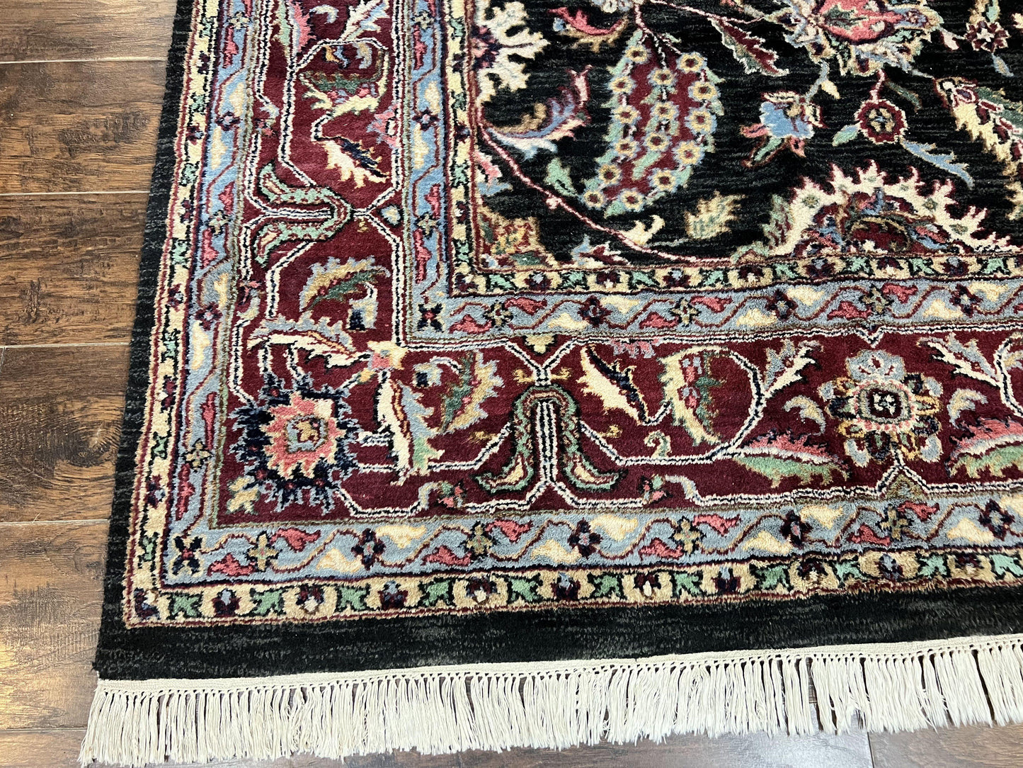 Indo Persian Rug 8x10 Hand Knotted Wool Floral Vintage Area Rug Nourison