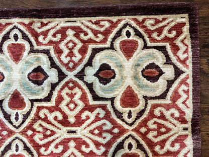 Portuguese Rug 9x12 Vintage Handmade Wool Carpet Handcrafted For Timeless Interiors