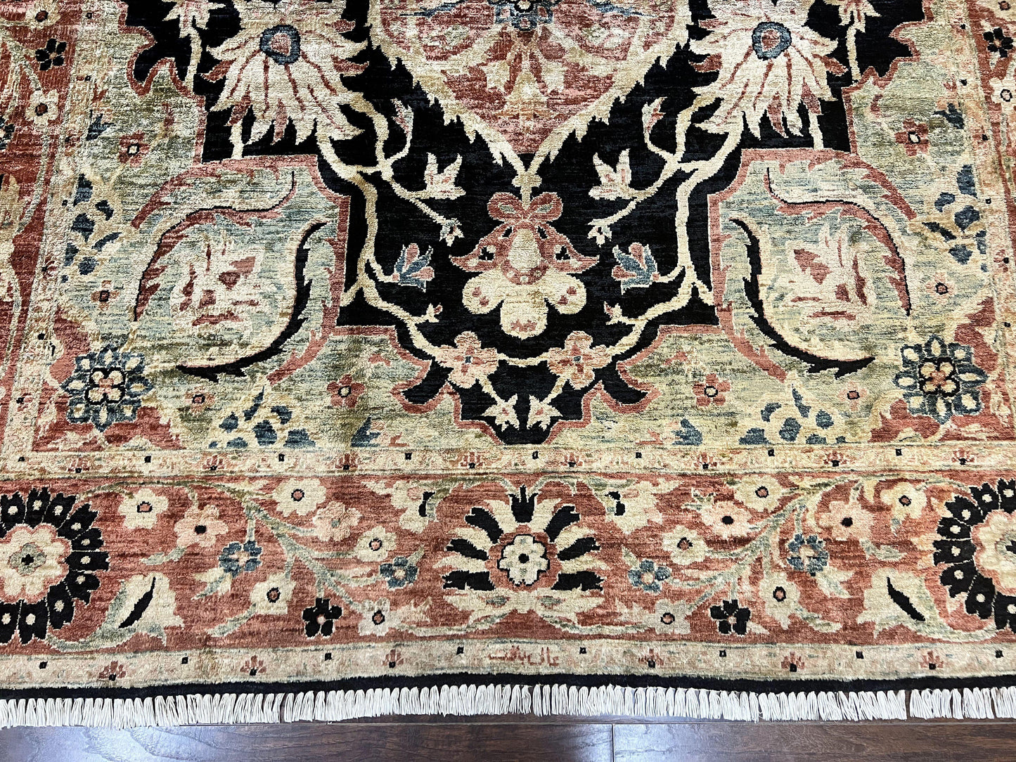 Pak Persian Rug 8x10 Mahal Sultanabad Vintage Medallion Wool Carpet
