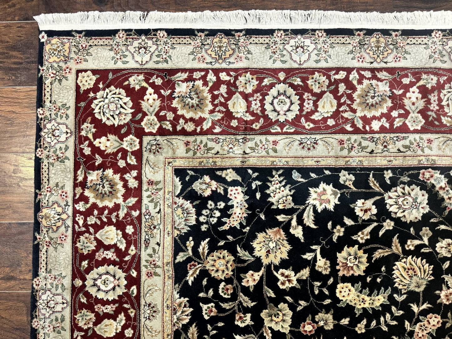 Black Pak Persian Rug 8x10, Floral Allover