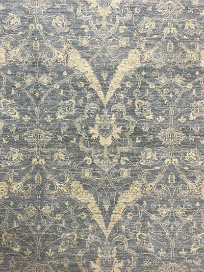 Handmade Pakistani Wool Rug 5x6.6 Floral Pattern Spanish Style Vintage Charm