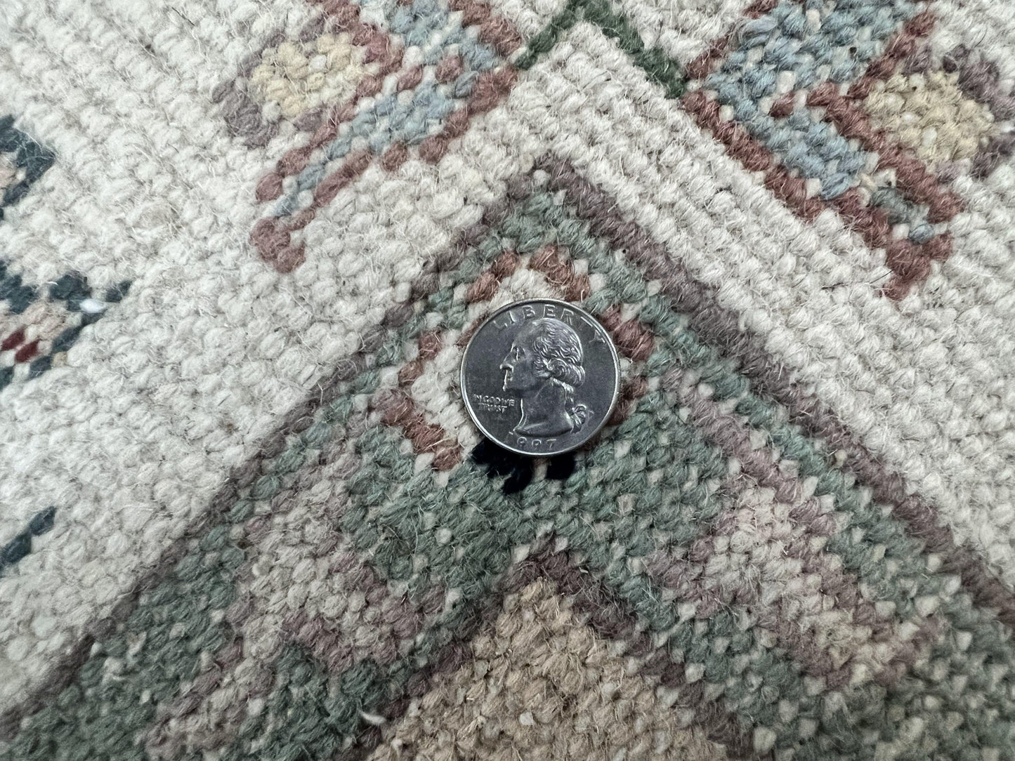 Indo Persian Rug 6x9 Handmade Vintage Wool Carpet With Floral Allover Design