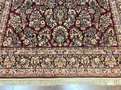 Karastan Rug 9x12 Red Sarouk #785, Wool Karastan Carpet, Discontinued Vintage, Original 700 Series, Karastan Area Rug