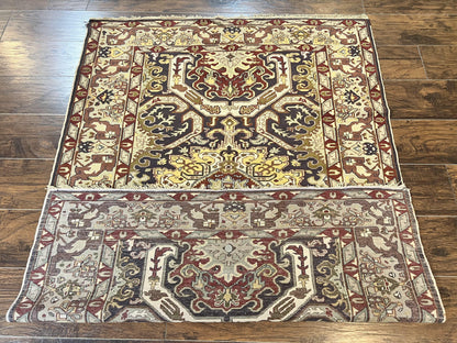 Antique Caucasian Rug Kuba Seychour Handmade Wool Oriental Carpet Azerbaijan