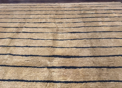 Modern Nepali Rug 13 x 15.6, Palace Size Wool Custom Made Rug, Tan, Large Nepali/Tibetan Carpet