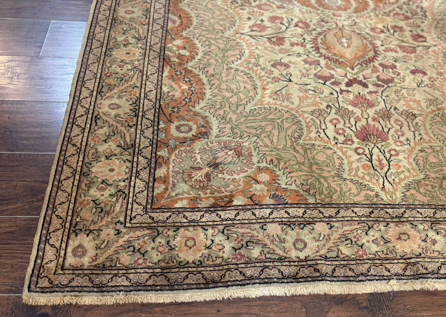 Antique Turkish Kayseri Rug 7x10 Hand Knotted Wool Area Rug