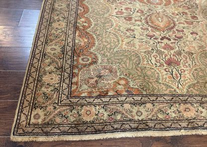 Antique Turkish Kayseri Rug 7x10 Hand Knotted Wool Area Rug