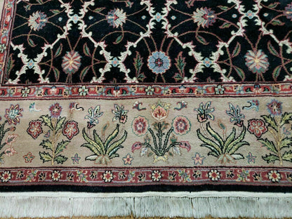 Handmade Wool Rug 6x9 Floral Oriental Hand Knotted Made In India