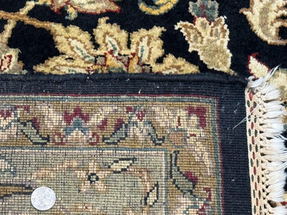 Indo Persian Rug 8x10 Handmade Wool Traditional Floral Allover Vintage