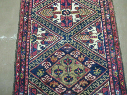 2' 6" X 9' Antique Handmade Turkish Anatolian Wool Runner Rug Nice
