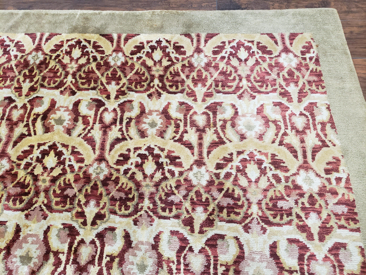 Hand Knotted Wool Rug Indian Nepalese 9x12