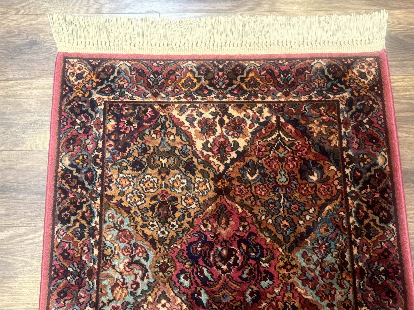Karastan Rug 3x5 Multicolor Panel Kirman #717, Original 700 Series, Wool Pile, Discontinued