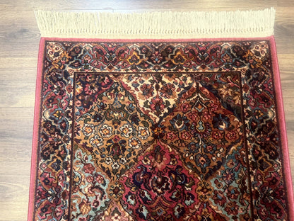 Karastan Rug 3x5 Multicolor Panel Kirman #717, Original 700 Series, Wool Pile, Discontinued