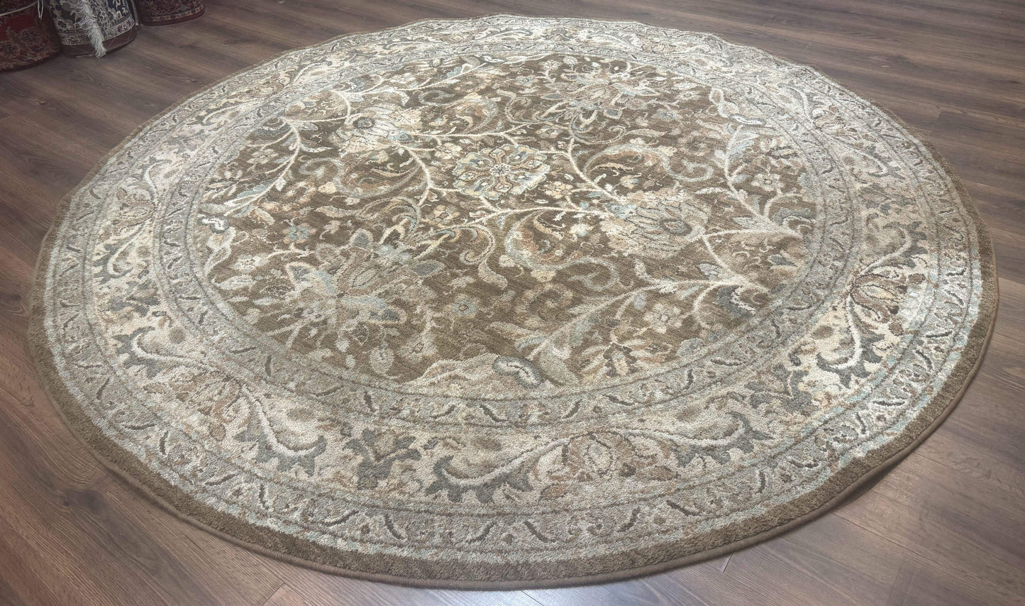 Round Karastan Rug 8x8 ft, Euphoria New Bridge Karastan Rug, Indo Mahal Design