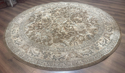 Round Karastan Rug 8x8 ft, Euphoria New Bridge Karastan Rug, Indo Mahal Design