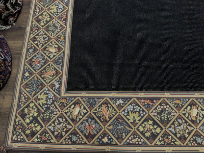 Stark Area Rug Palace Size 12x19 Black Wool Contemporary Carpet