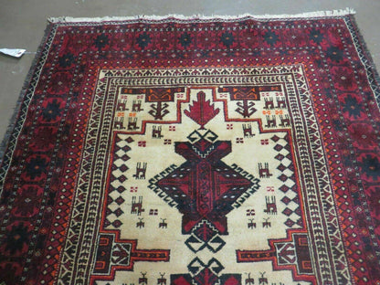 Vintage Turkoman Bokhara Wool Rug Handmade In Pakistan 46 By 82 Inches Natural Colors