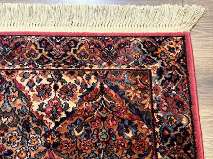 Karastan Rug 3x5 Multicolor Panel Kirman #717, Original 700 Series, Wool Pile, Discontinued