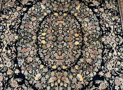 Pak Persian Rug 10x14 Hand Knotted Wool Floral Vintage Carpet 225 KPSI