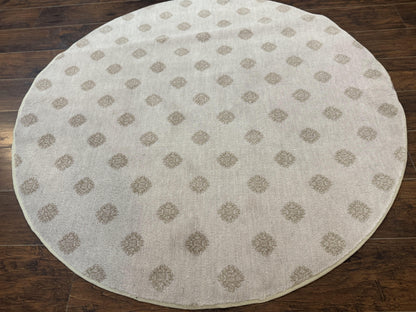 Round Power Loomed Rug 5x5, Contemporary Modern Round Carpet, 5ft Round