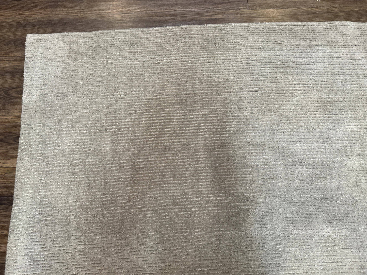 Tibetan Rug 8x10 Taupe Handmade Wool Modern Contemporary Carpet