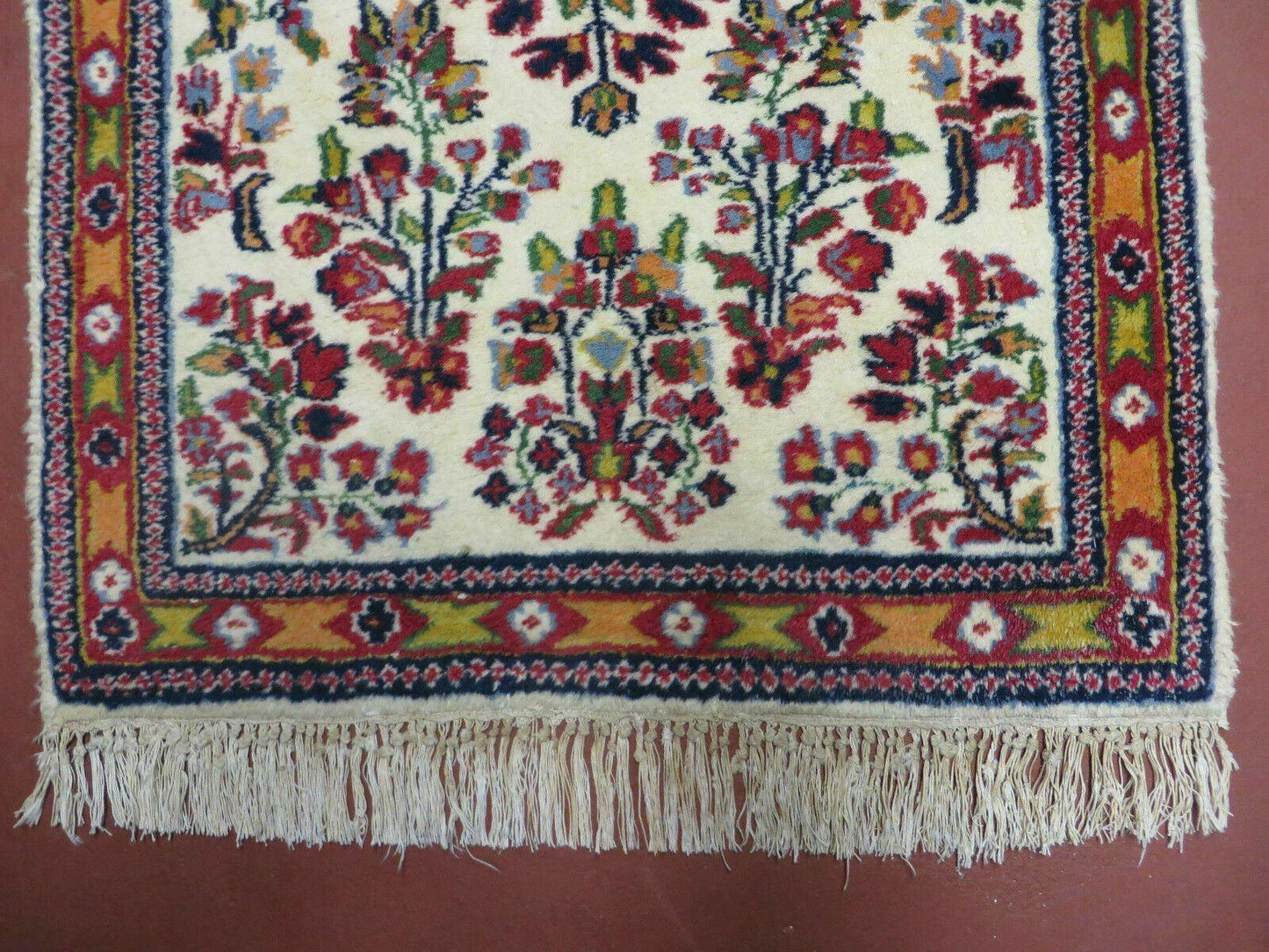 Handmade Persian Rug 2x3 Small Wool Hand Knotted Oriental Floral Medallion